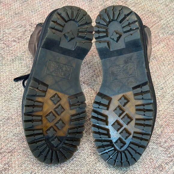 Dr. Martens Jadon Platform Leather Women's Boot - Black Polished Smooth - Size 8 - Picture 5 of 5